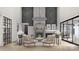 Bright and airy living room with fireplace, modern chandelier, and chic seating, perfect for relaxing or entertaining at 1057 Maxwell Ct # 13, Marvin, NC 28173