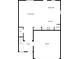Main level floor plan showing the living room, kitchen, garage, and dining area at 121 Woodbridge Cir, Mount Holly, NC 28120
