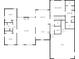 Detailed floor plan showcasing the layout of the home, including the living spaces, bedrooms, and kitchen at 1210 Aragon Beach Rd, Rock Hill, SC 29732
