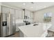 Well-equipped kitchen with stainless steel appliances, an island sink, and modern finishes at 138 Aberdeen Dr, Salisbury, NC 28144