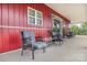 Cozy porch with comfortable seating and rustic charm at 223 Scottish Dr, Mooresville, NC 28115