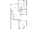 Detailed floor plan of home with kitchen, Gathering room, primary bedroom, living room, and garage at 2702 Occaneechi Ct, Waxhaw, NC 28173