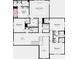 Layout of second floor with owner's suite, bedrooms, laundry and loft at 3017 Tramore Dr, Harrisburg, NC 28075