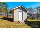 A small outbuilding in the backyard, offering additional storage space at 3415 23Rd Street Ne St, Hickory, NC 28601