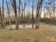 Backyard featuring bare trees, a firepit, and lots of outdoor space at 5002 Fine Robe Dr, Indian Trail, NC 28079
