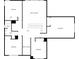Upstairs floor plan featuring bedrooms, bathrooms, open spaces, and a central hallway at 5002 Fine Robe Dr, Indian Trail, NC 28079
