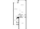 Layout of the first floor featuring the living room, kitchen, and garage at 8619 Harris Lake Ln, Charlotte, NC 28269