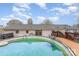 Outdoor pool offers relaxation and recreation in the backyard at 127 Wright Cir, Cherryville, NC 28021