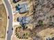 Aerial view of the property location, showcasing the home's proximity to neighborhood amenities, landscaping, and street access at 5050 Watersail Way, Lake Wylie, SC 29710