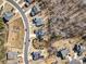 Aerial view of the neighborhood, highlighting the homes proximity to local amenities and surrounding landscape at 5050 Watersail Way, Lake Wylie, SC 29710