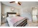 Bedroom with a large bed, soft lighting, and inviting decor at 509 N Graham St # 2D, Charlotte, NC 28202