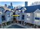 Townhome exterior of property with a view of downtown Charlotte at 509 N Graham St # 2D, Charlotte, NC 28202