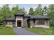 Beautiful new construction home with stone accents, a modern front door, and a well-manicured lawn at 519A Huffstetler Rd, Gastonia, NC 28056