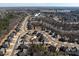 Aerial view of neighborhood with community amenities and an identifier of the property address at 865 Kathy Dianne Dr, Fort Mill, SC 29707