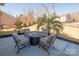 Relax in this backyard featuring a cozy seating area and a fire pit, great for entertaining at 865 Kathy Dianne Dr, Fort Mill, SC 29707