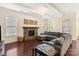 Inviting living room with a stone fireplace, creating a warm and cozy atmosphere at 865 Kathy Dianne Dr, Fort Mill, SC 29707