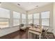 Bright office space with hardwood floors, natural light, and desk with chairs at 865 Kathy Dianne Dr, Fort Mill, SC 29707