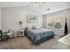 Serene bedroom with a large window, providing ample natural light and a relaxing atmosphere at 11420 Glaetzer Ln, Charlotte, NC 28270
