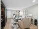 Inviting living room with hardwood floors, a comfortable sofa, and modern decor at 11420 Glaetzer Ln, Charlotte, NC 28270