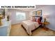 Cozy bedroom with natural light, a large window, and neutral carpet at 126 Woodhall Way, Troutman, NC 28166