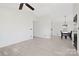 Spacious living room featuring tile floors, ceiling fan, and neutral paint at 1304 Browdis Ave, Kannapolis, NC 28083