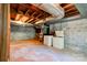Unfinished basement showcasing utilities and freezer units at 1330 College Ave, Shelby, NC 28152