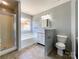 Bright bathroom with a shower, tub, vanity, and neutral finishes at 1589 E Lakewood Dr, Rock Hill, SC 29732