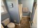 A bathroom with blue walls, tile flooring and a shower and bathtub combo at 1660 Ashridge Rd, Rock Hill, SC 29730