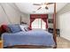 Comfortable main bedroom with a canopy bed, a ceiling fan, and ample natural light at 2511 Brackley Nw Pl # 1013, Concord, NC 28027