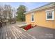 Backyard deck with entry to basement at 333 7Th Nw St, Hickory, NC 28601