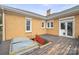 Deck leading to the basement door on the house's exterior at 333 7Th Nw St, Hickory, NC 28601