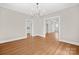Refined dining room with hardwood floors, a chandelier, and access to the kitchen and living room at 333 7Th Nw St, Hickory, NC 28601