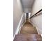 Top-down view of the wooden staircase shows the wood detail of the stairs at 4317 Ruskin Dr, Charlotte, NC 28209