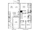 Floorplan of a two-story home featuring an open layout, first floor garage, and upstairs bedrooms at 5009 Kellaher Pl, Charlotte, NC 28216
