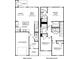 A detailed floor plan showcasing the layout of the first and second floors of the home at 5013 Kellaher Pl, Charlotte, NC 28216