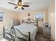 Comfortable bedroom with a decorative bed frame, neutral paint, and natural light from the window at 506 Bond St, Cherryville, NC 28021