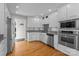 Beautiful kitchen with stainless steel appliances, granite countertops, and hardwood floors at 5153 Glenwood St, Sherrills Ford, NC 28673