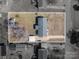 Aerial view of the property showing the home's layout and lot lines at 605 Castlewood Dr, Gastonia, NC 28056