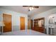 Bedroom featuring a dresser with a mirror and an adjoining bathroom at 605 Castlewood Dr, Gastonia, NC 28056