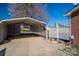 Spacious carport providing covered parking and additional storage at 605 Castlewood Dr, Gastonia, NC 28056