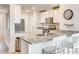 Modern kitchen featuring granite countertops, stainless steel appliances, white cabinets, and a breakfast bar at 908 Morien St, Richburg, SC 29729