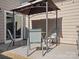 Back patio featuring an outdoor dining set; ideal for outdoor entertaining at 9611 Rayneridge Dr, Huntersville, NC 28078