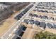 Bird's-eye view of the property within a modern community, highlighting its prime location and surrounding amenities at 11031 Larkslea Ln, Charlotte, NC 28278