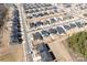 Aerial view showcasing the home's location in a desirable neighborhood, with well-maintained streets and landscaping at 11031 Larkslea Ln, Charlotte, NC 28278