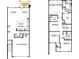 Open floor plan showing the layout of the kitchen, bedrooms, and living spaces at 117 Alluvium Ln, Waxhaw, NC 28173
