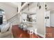 Modern kitchen with an open layout, and bar seating at 12860 Westmoreland Farm Rd, Davidson, NC 28036
