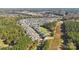 Scenic aerial view of a residential community surrounded by lush greenery and mature trees at 143 Glenn Dr, Mooresville, NC 28115