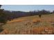 View of grass land featuring an old wooden fence and sparse trees and shrubs against a backdrop of wooded countryside at 2137 Old Latter Rd, Newton, NC 28658