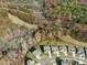 Aerial view of the neighborhood surrounded by lush trees and a serene lake, showcasing community beauty at 2894 Westshore Pl, Denver, NC 28037