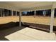 A spacious, covered back porch with a view to the backyard at 2924 Noritake Trl # 59, Albemarle, NC 28001